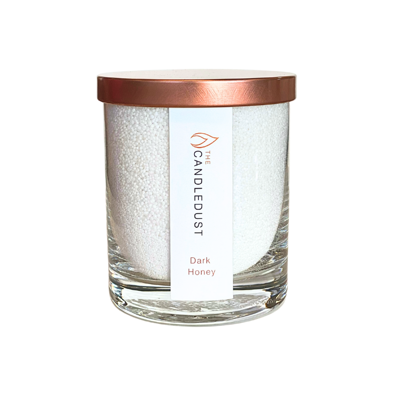 Pulverkerze im Glas – Dark Honey, 160 g
