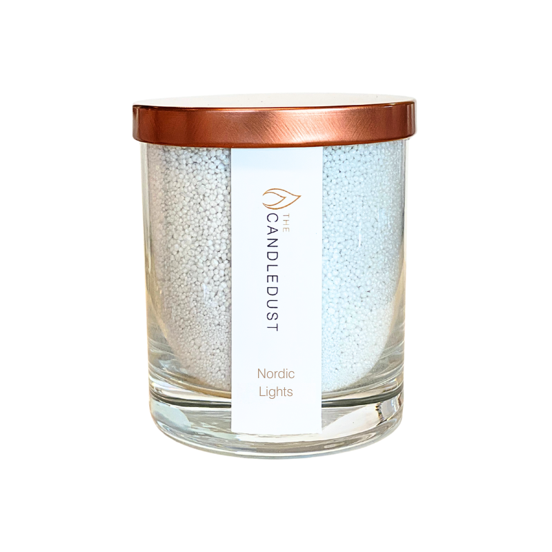 Pulverkerze im Glas – Nordic Lights, 160 g